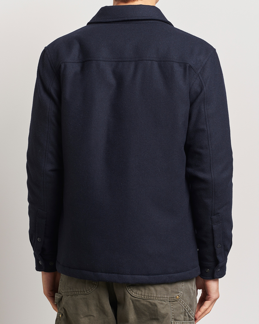 Mies | Takit | Woolrich | Alaskan Melton Wool Overshirt Melton Blue