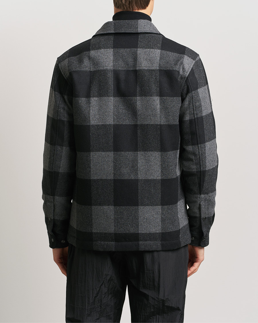 Mies | Takit | Woolrich | Alaskan Melton Wool Overshirt Charcoal Buffalo