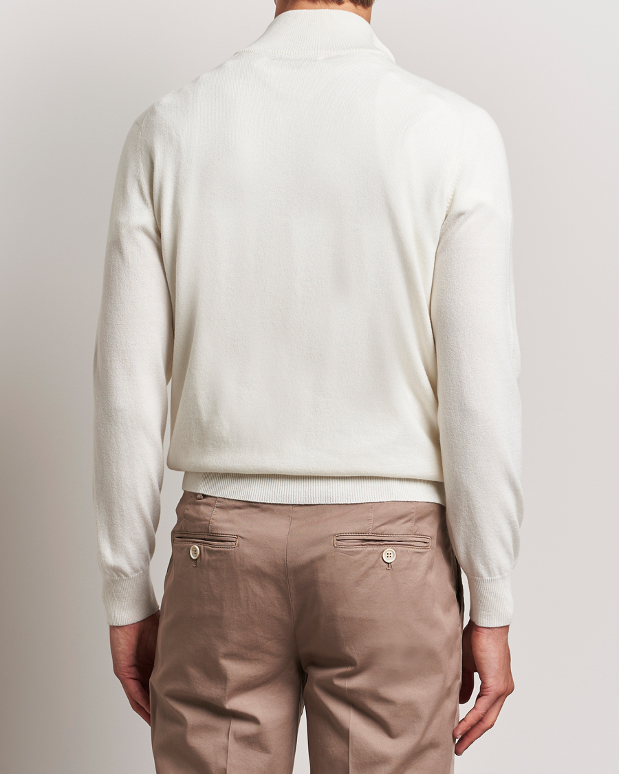 Mies | Puserot | Brunello Cucinelli | 2 Ply Cashmere Half Zip Panama