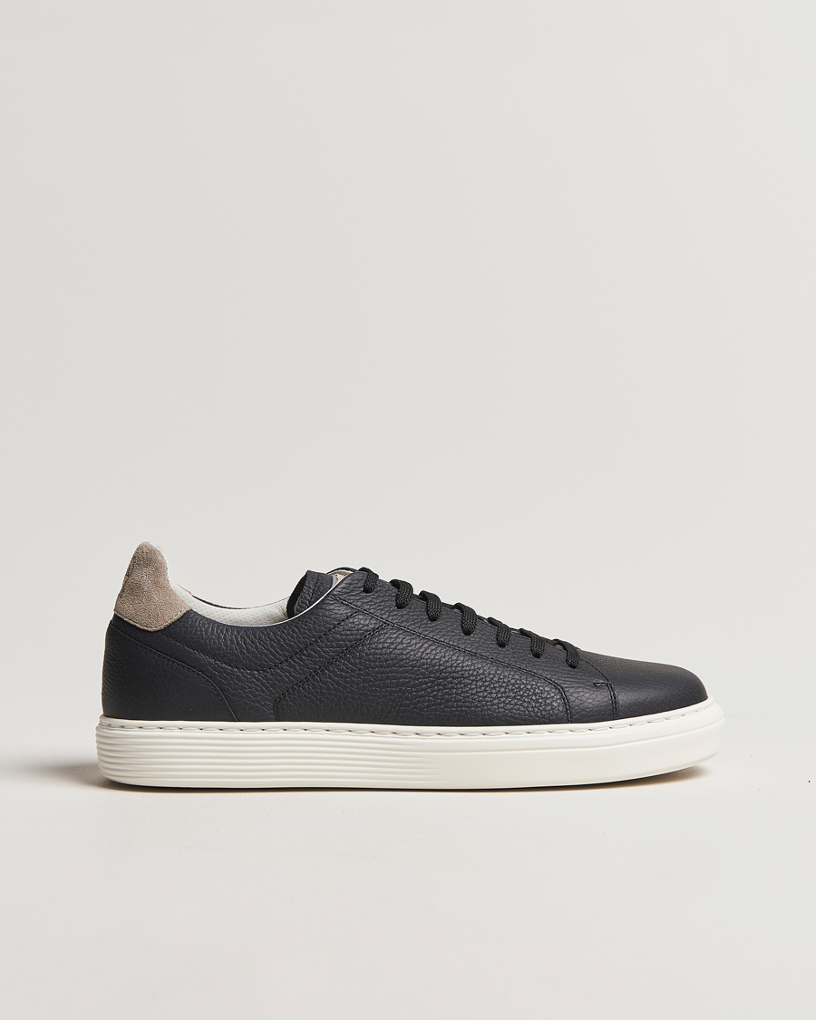 Mies | Brunello Cucinelli Classic Sneaker Black Calf | Brunello Cucinelli | Classic Sneaker Black Calf