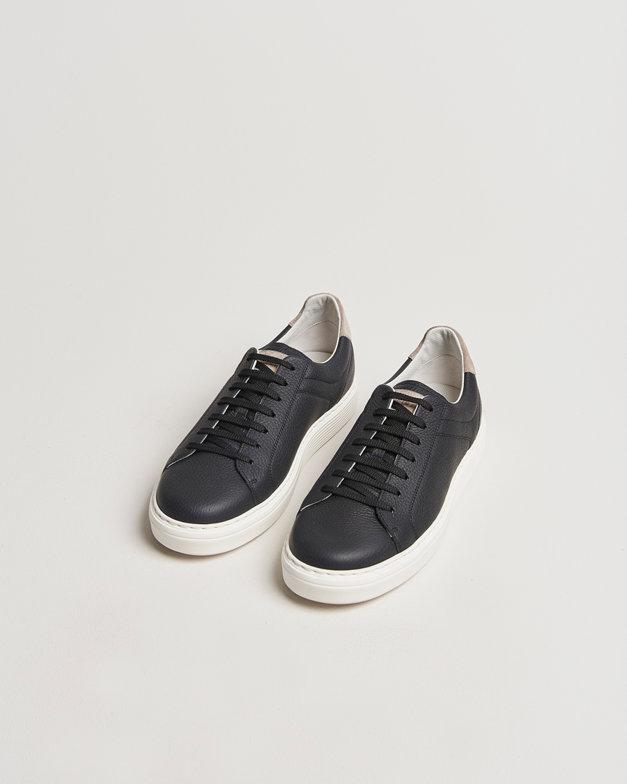 Mies | Brunello Cucinelli Classic Sneaker Black Calf | Brunello Cucinelli | Classic Sneaker Black Calf