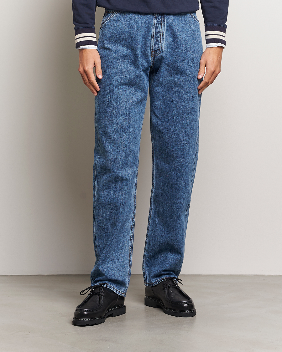 Mies | Farkut | Drake's | 5-Pocket Japanese Selvedge Jeans Bleach