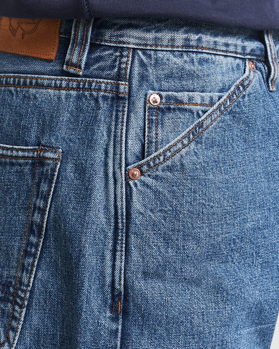 Mies | Farkut | Drake's | 5-Pocket Japanese Selvedge Jeans Bleach