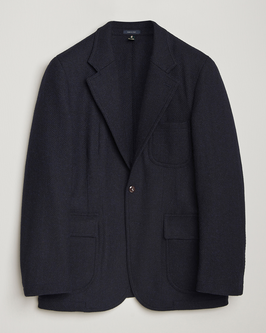 Mies | Pikkutakit | Drake's | MKVII Harris Tweed Blazer Navy