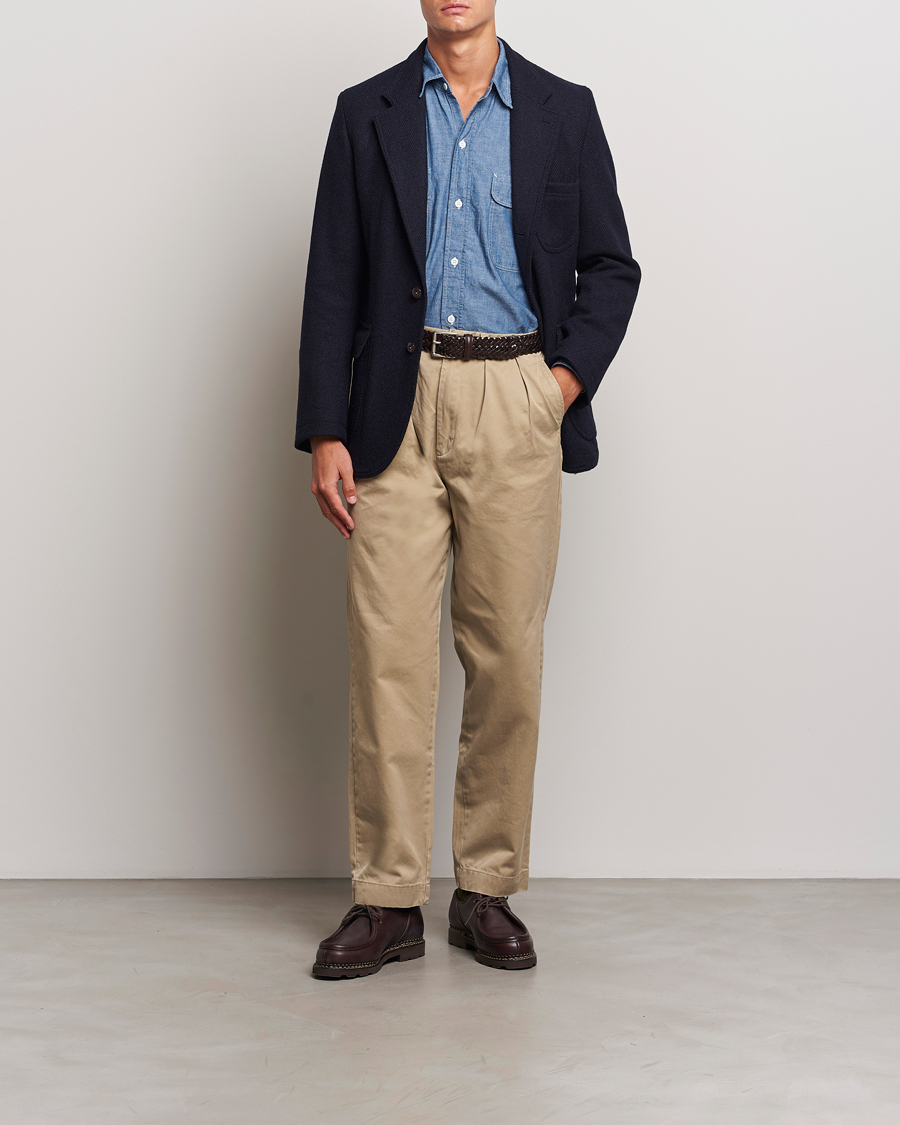 Mies | Pikkutakit | Drake's | MKVII Harris Tweed Blazer Navy