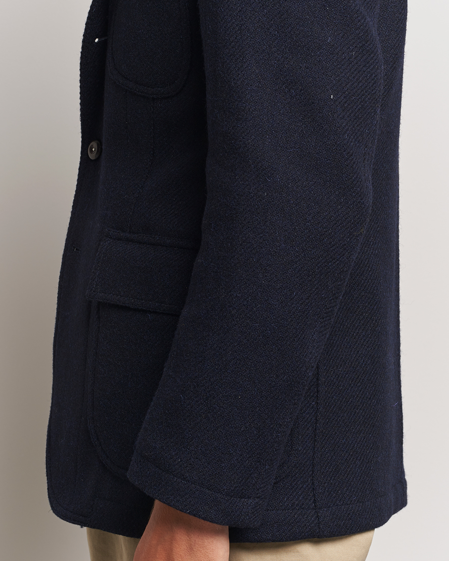 Mies | Pikkutakit | Drake's | MKVII Harris Tweed Blazer Navy