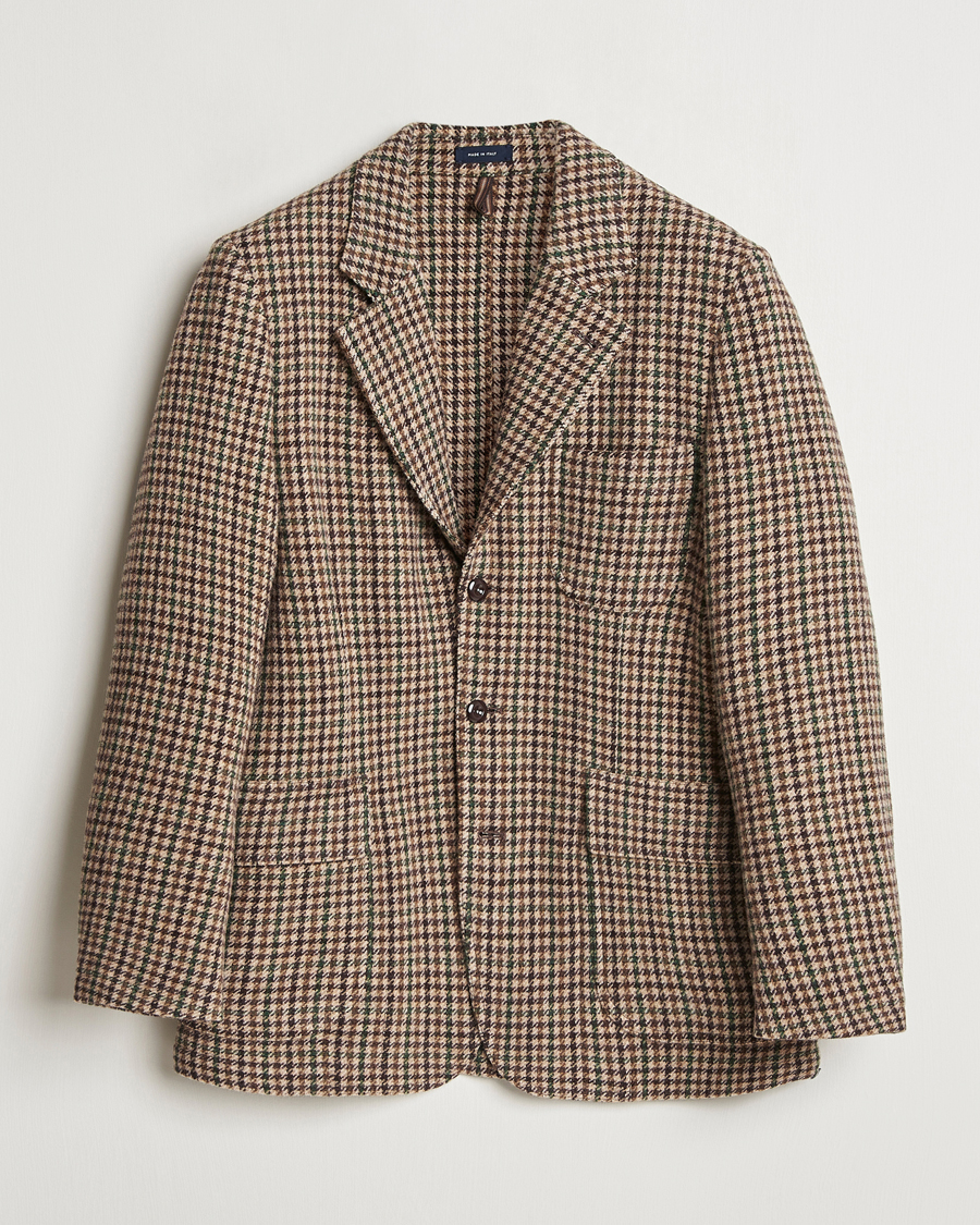 Mies | Pikkutakit | Drake's | MKVII Gun Check Tweed Blazer Brown