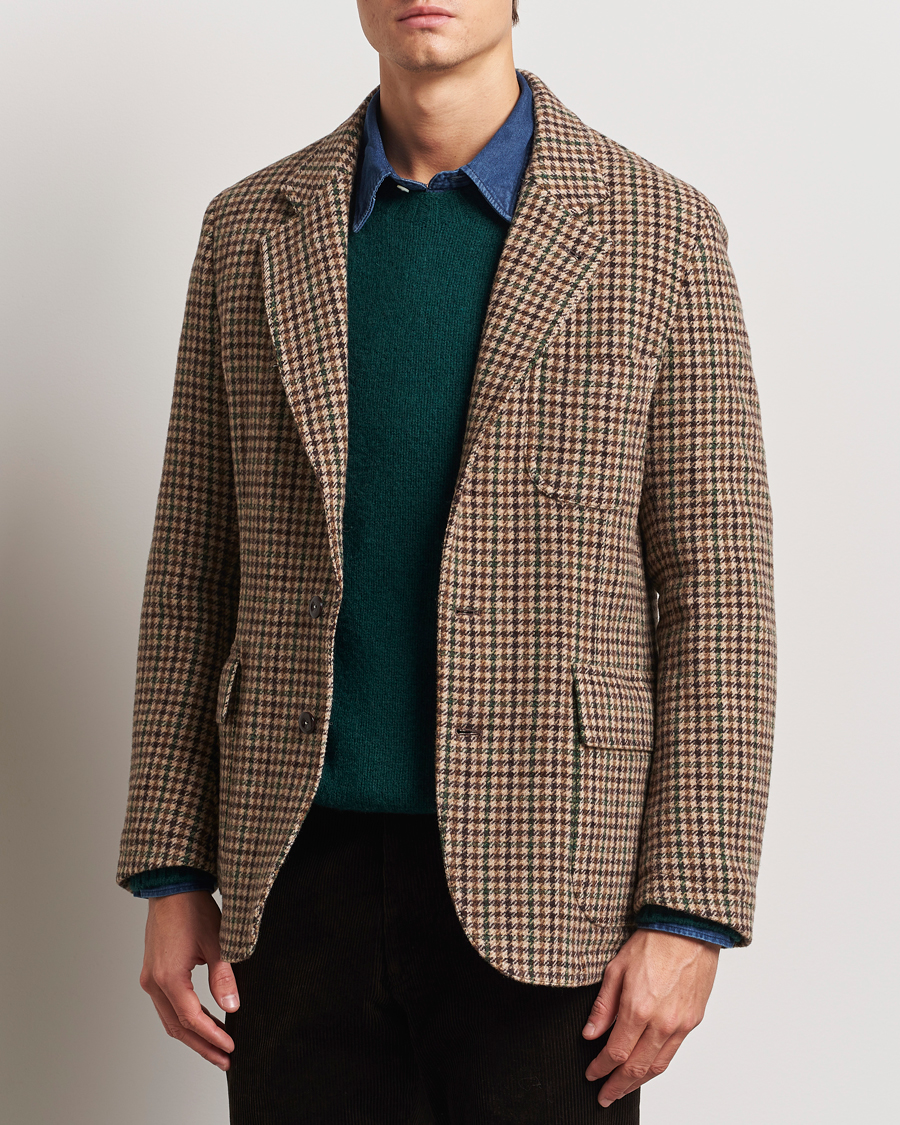 Mies | Pikkutakit | Drake's | MKVII Gun Check Tweed Blazer Brown