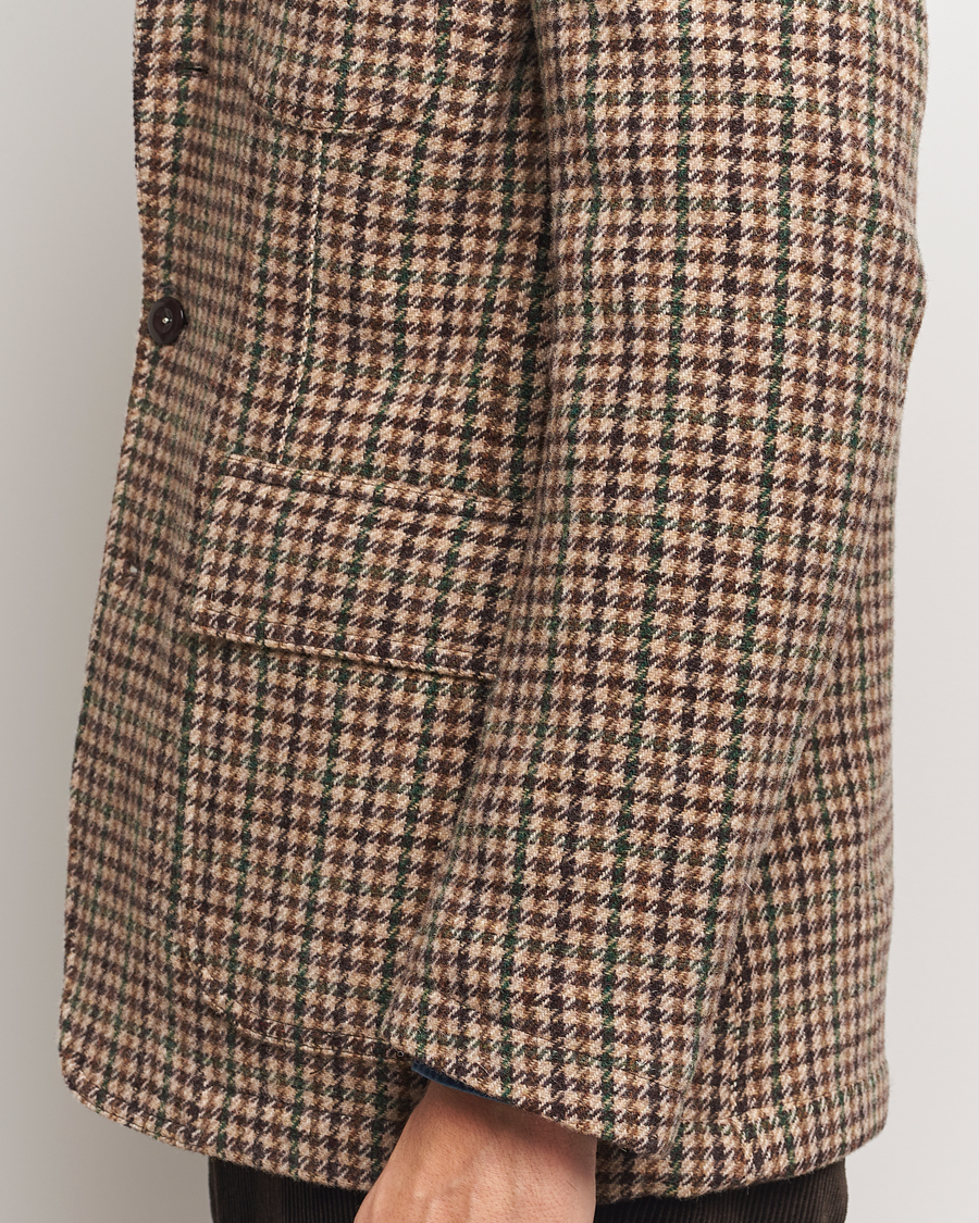 Mies | Pikkutakit | Drake's | MKVII Gun Check Tweed Blazer Brown