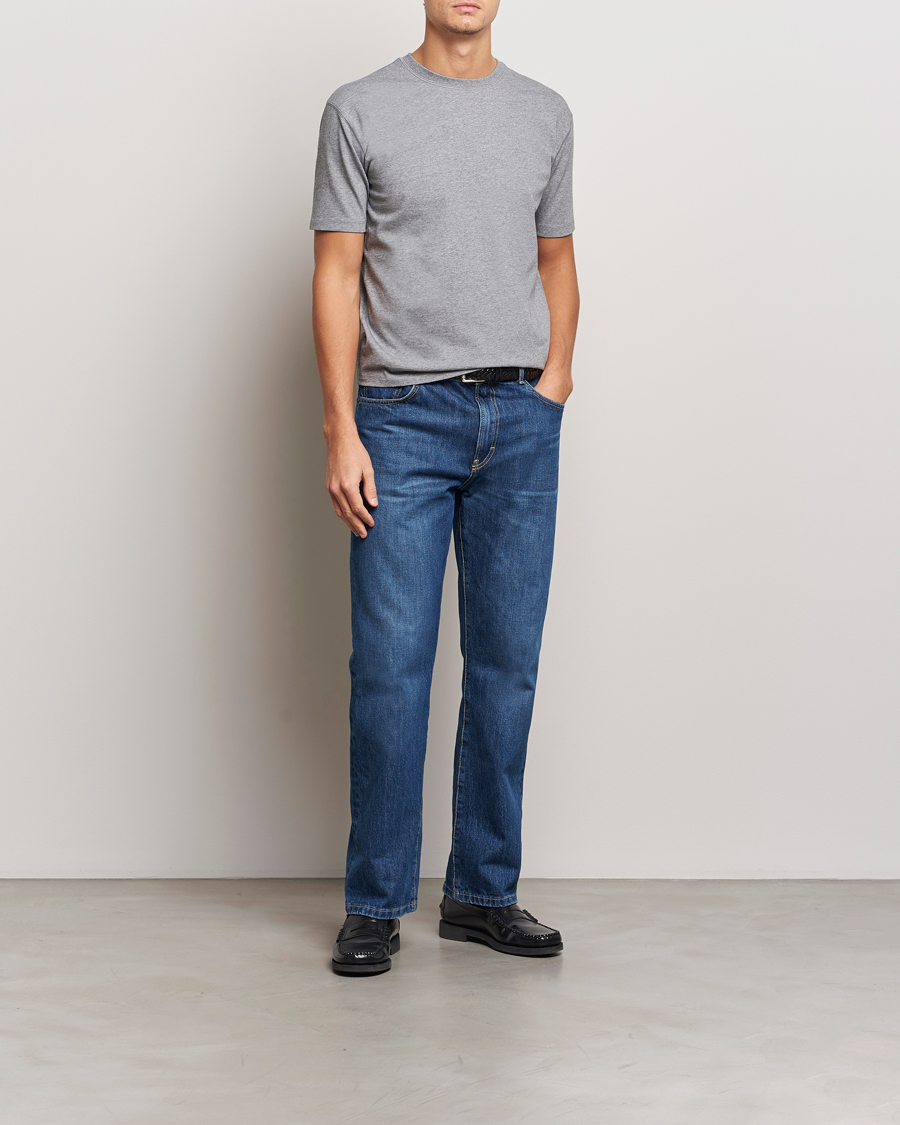 Mies | T-paidat | Drake's | Short Sleeve Hiking T-Shirt Grey