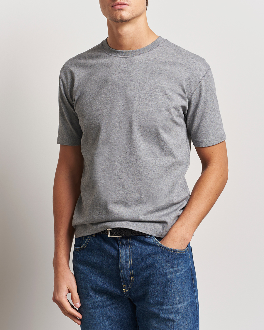 Mies | T-paidat | Drake's | Short Sleeve Hiking T-Shirt Grey