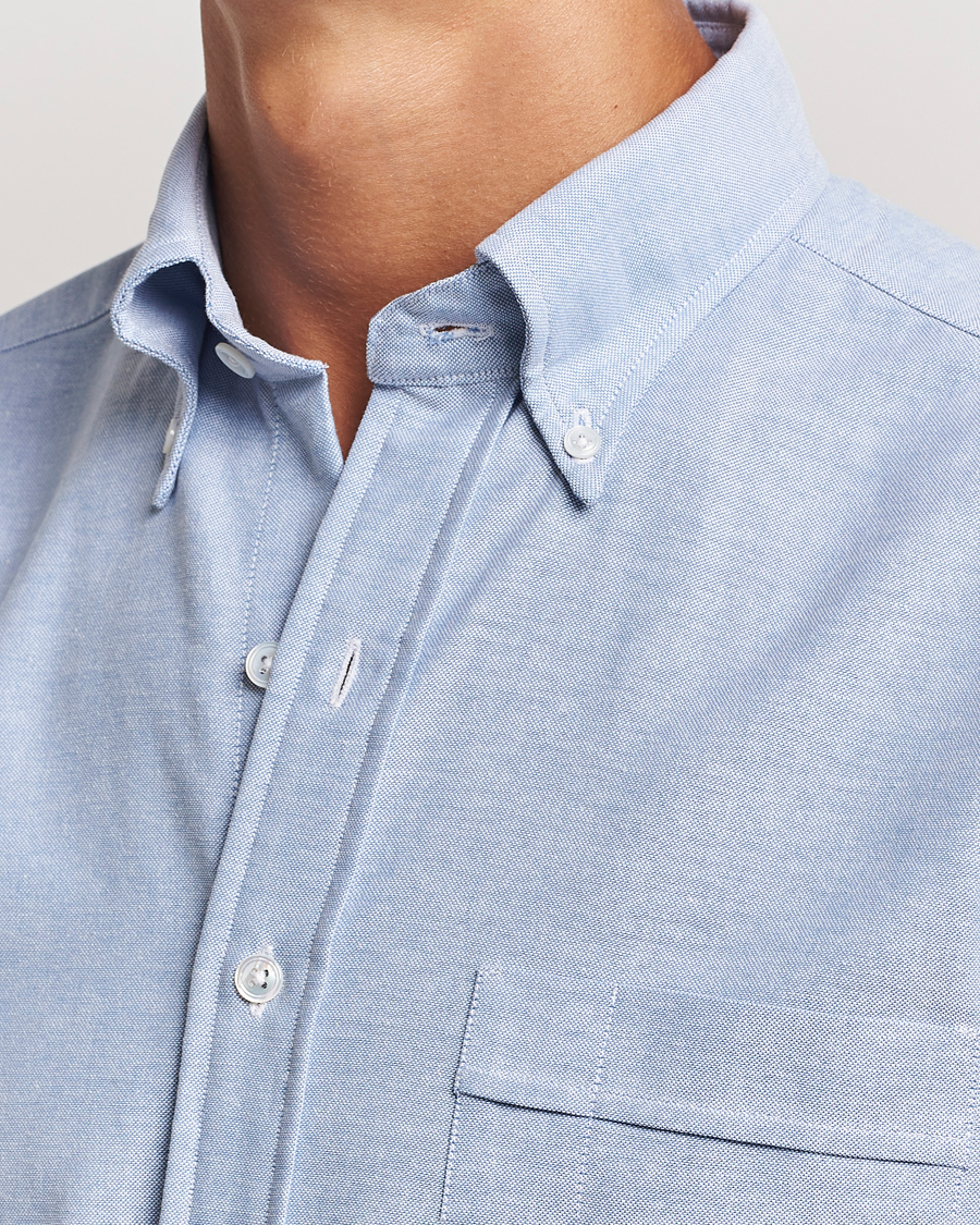 Mies | Kauluspaidat | Drake's | Button Down Oxford Shirt Blue