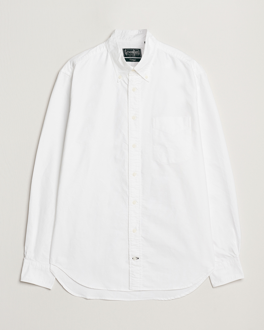 Mies | Kauluspaidat | Gitman Vintage | Button Down Oxford Shirt White