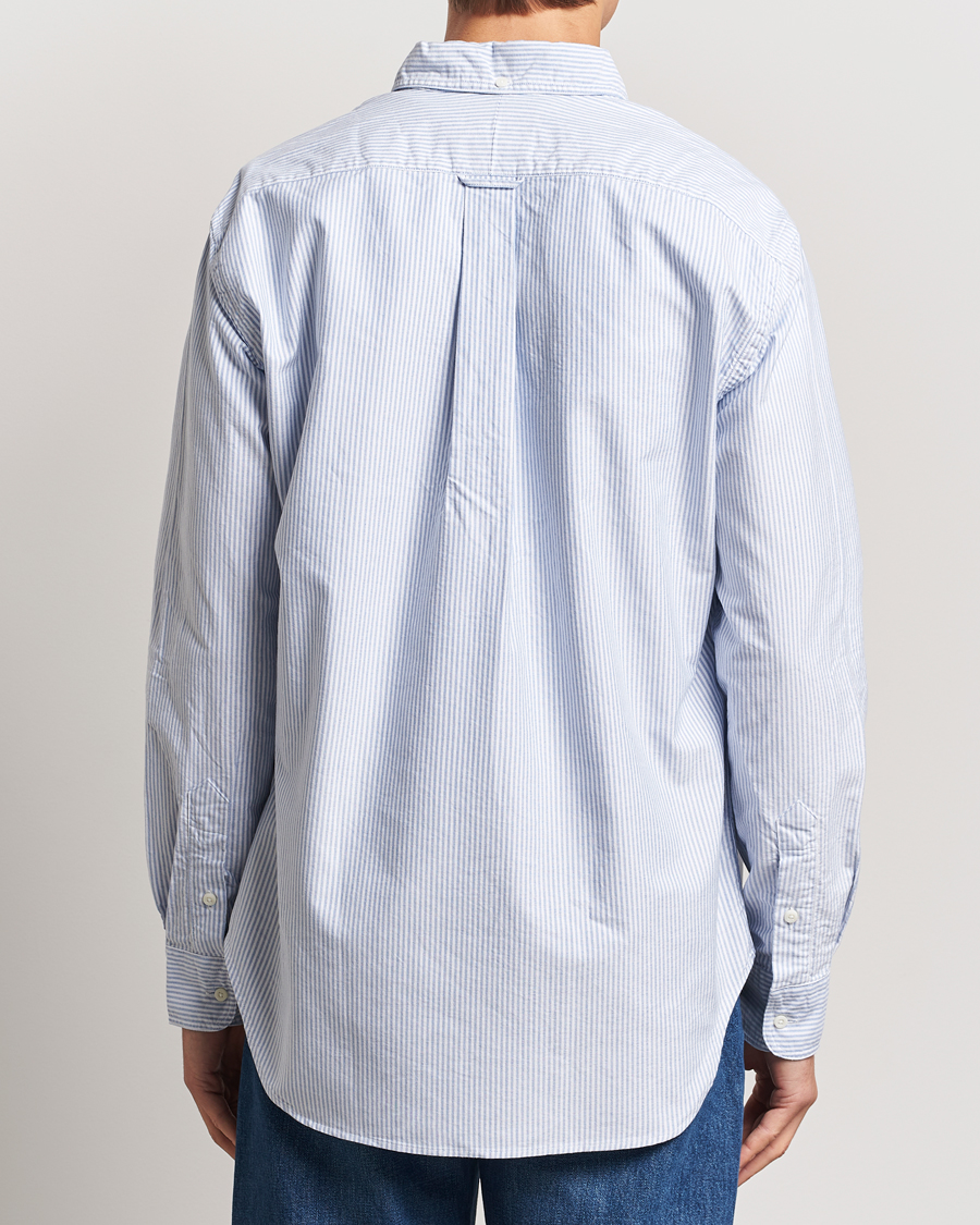 Mies | Kauluspaidat | Gitman Vintage | Button Down Striped Oxford Shirt Light Blue