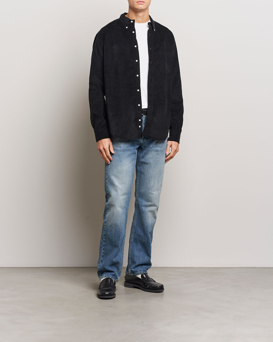 Mies | Kauluspaidat | Gitman Vintage | Button Down Corduroy Shirt Black