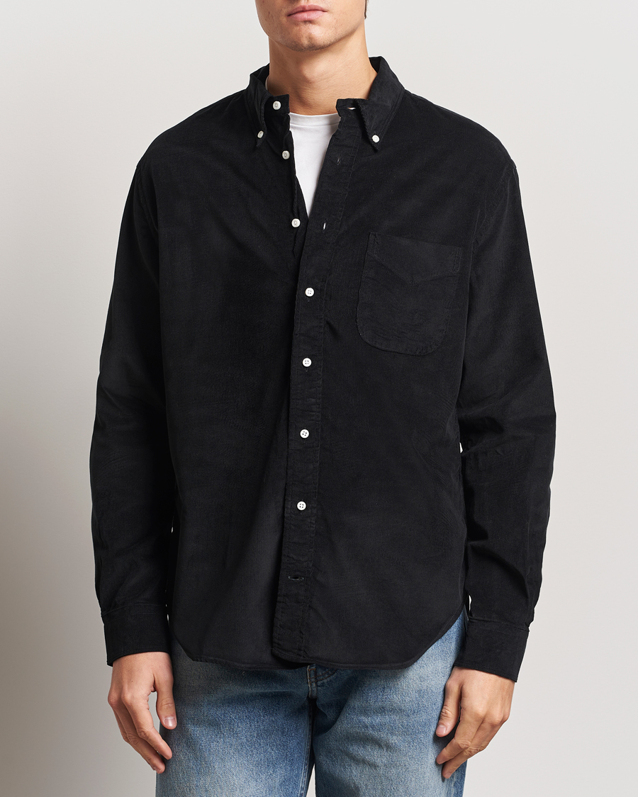 Mies | Kauluspaidat | Gitman Vintage | Button Down Corduroy Shirt Black