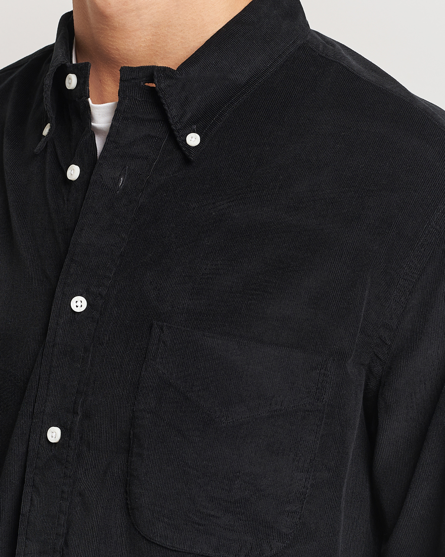 Mies | Kauluspaidat | Gitman Vintage | Button Down Corduroy Shirt Black