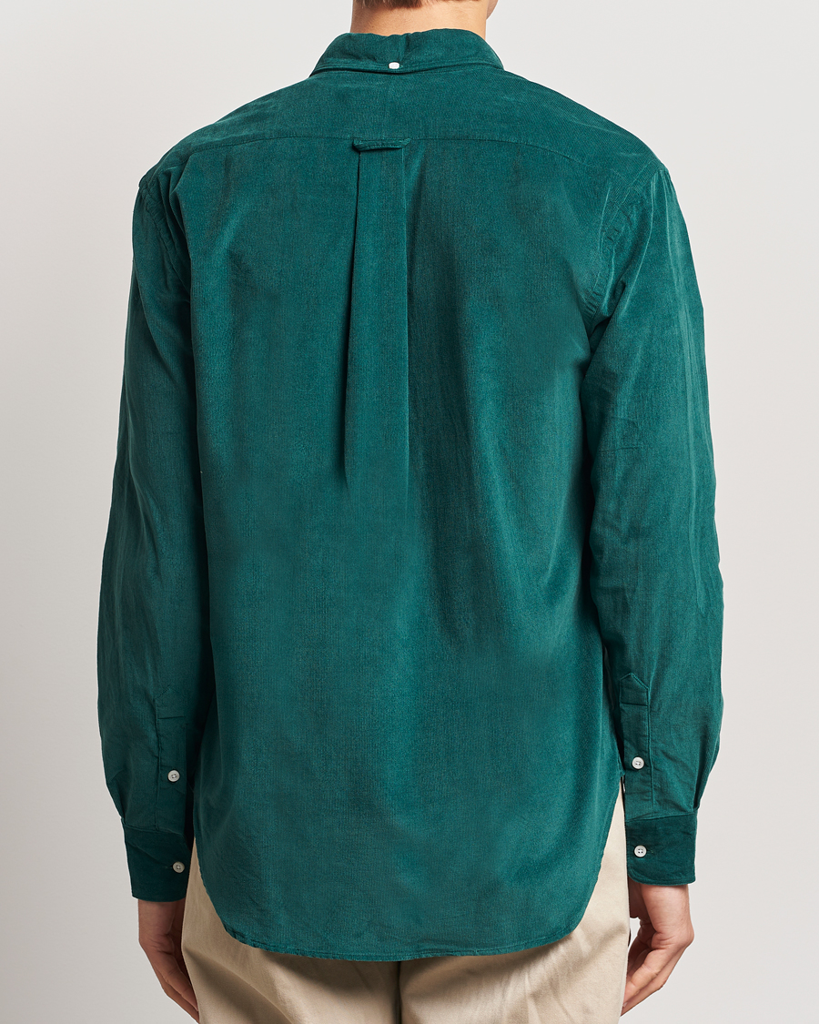 Mies | Kauluspaidat | Gitman Vintage | Button Down Corduroy Shirt Emerald
