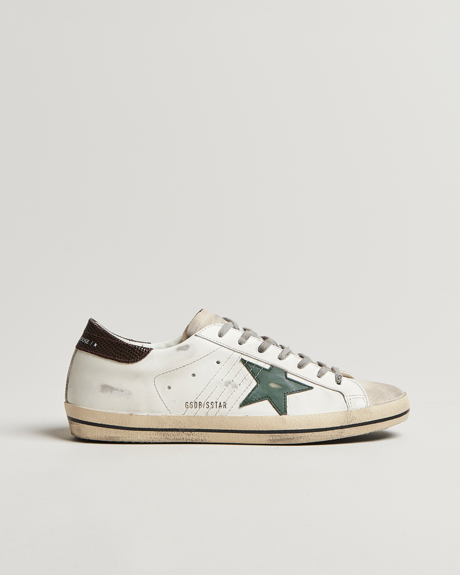 Mies | Golden Goose Super-Star Sneakers White/Green | Golden Goose | Super-Star Sneakers White/Green