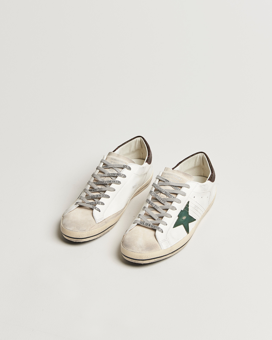 Mies | Golden Goose Super-Star Sneakers White/Green | Golden Goose | Super-Star Sneakers White/Green