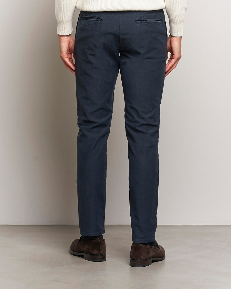 Mies | Housut | Incotex | Slim Fit Garment Dyed Slacks Navy
