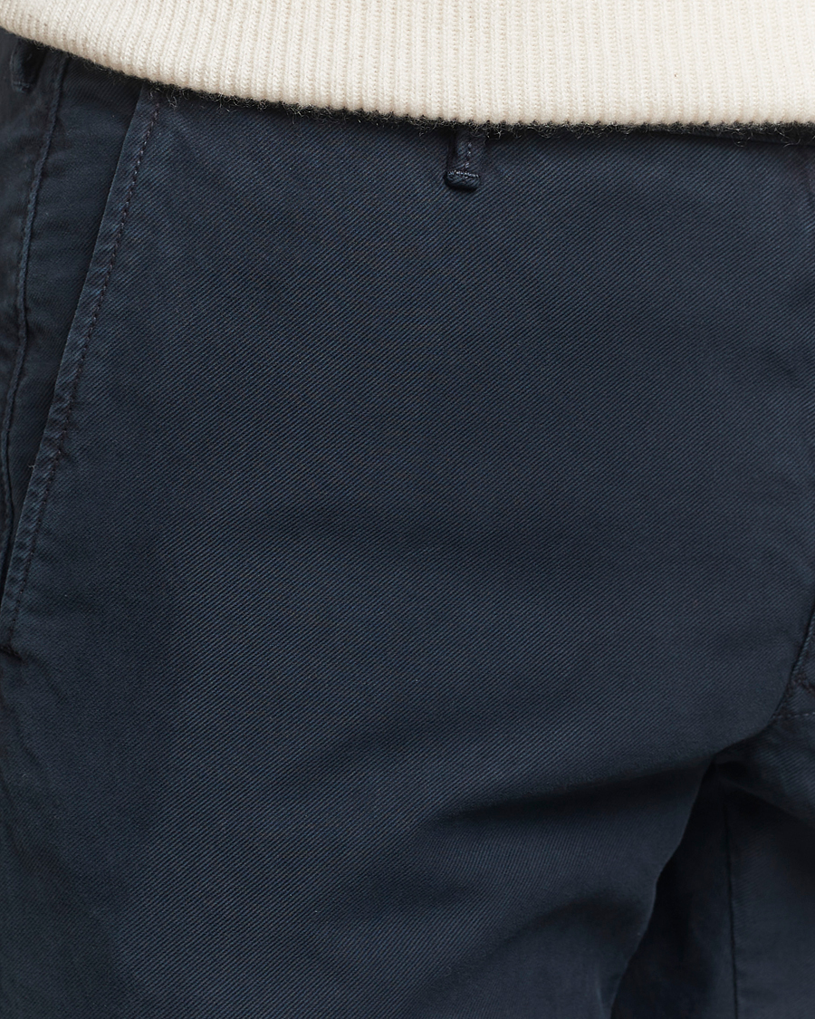 Mies | Housut | Incotex | Slim Fit Garment Dyed Slacks Navy