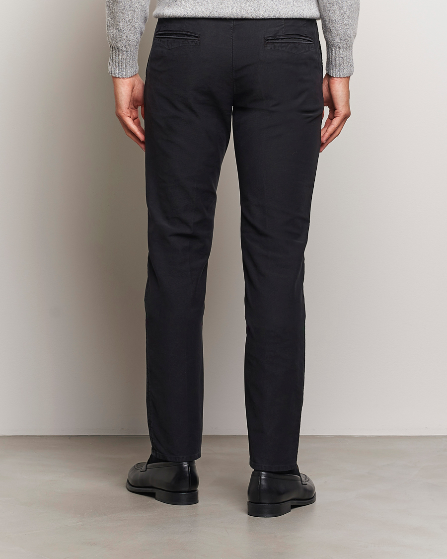 Mies | Housut | Incotex | Slim Fit Garment Dyed Slacks Black
