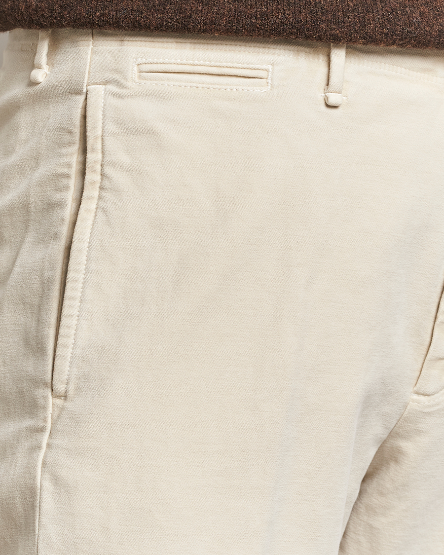Mies | Housut | Incotex | Regular Fit Moleskin Slacks Off White