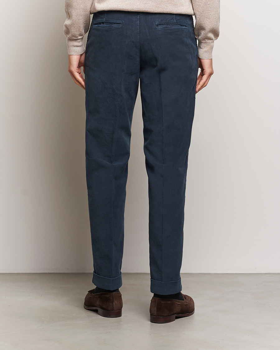 Mies | Housut | Incotex | Regular Fit Moleskin Slacks Navy