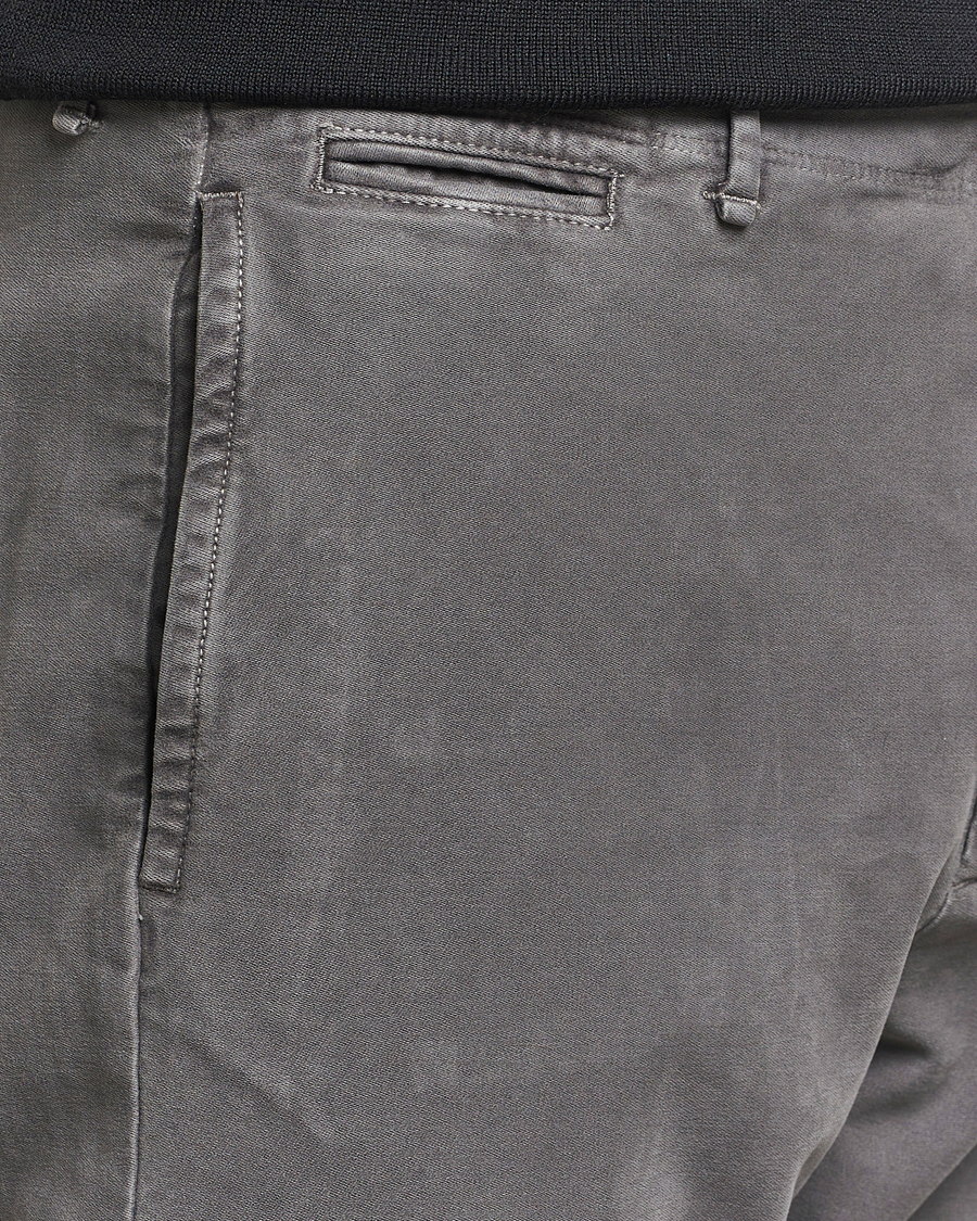 Mies | Housut | Incotex | Regular Fit Moleskin Slacks Dark Grey