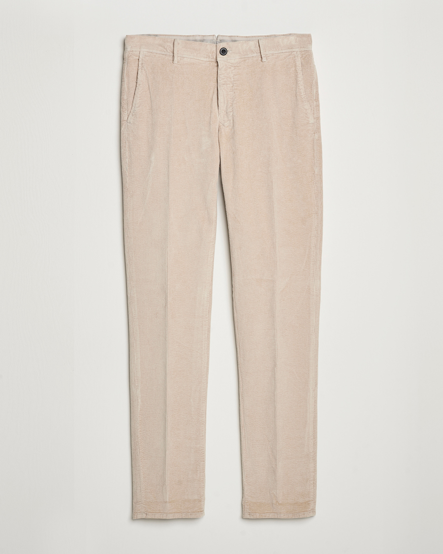 Mies | Housut | Incotex | Slim Fit Leisure Cord Slacks Light Beige