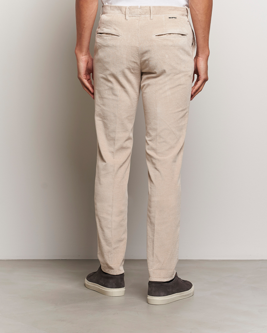 Mies | Housut | Incotex | Slim Fit Leisure Cord Slacks Light Beige