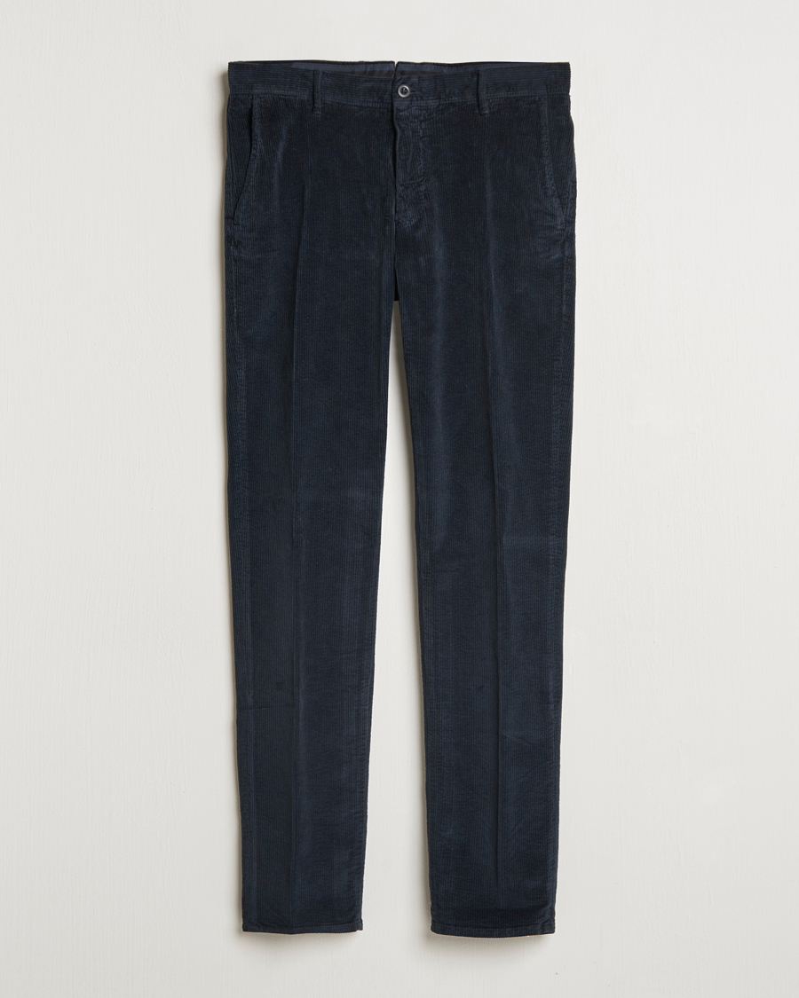 Mies | Housut | Incotex | Slim Fit Leisure Cord Slacks Navy