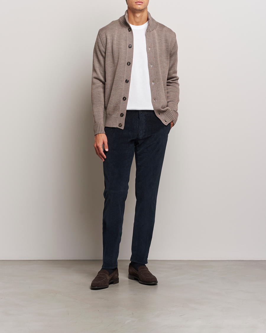 Mies | Housut | Incotex | Slim Fit Leisure Cord Slacks Navy