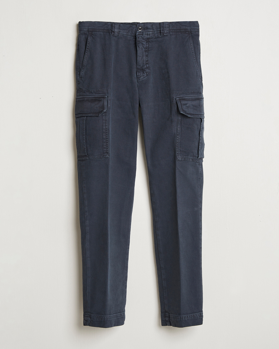 Mies | Housut | Incotex | Slim Fit Cargo Pants Navy