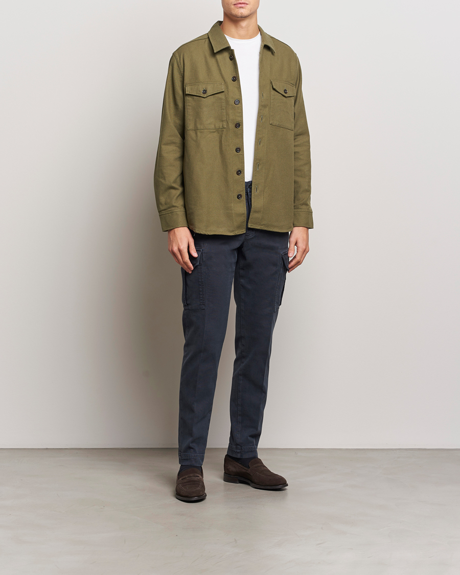 Mies | Housut | Incotex | Slim Fit Cargo Pants Navy