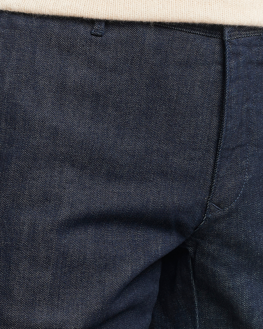 Mies | Housut | Incotex | Slim Fit Denim Slacks Dark Blue