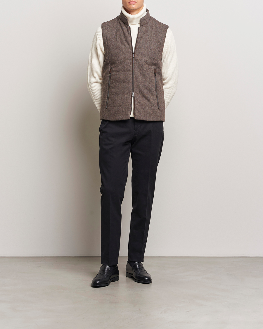 Mies | Housut | Incotex | Slim Fit Cotton Stretch Chinos Black