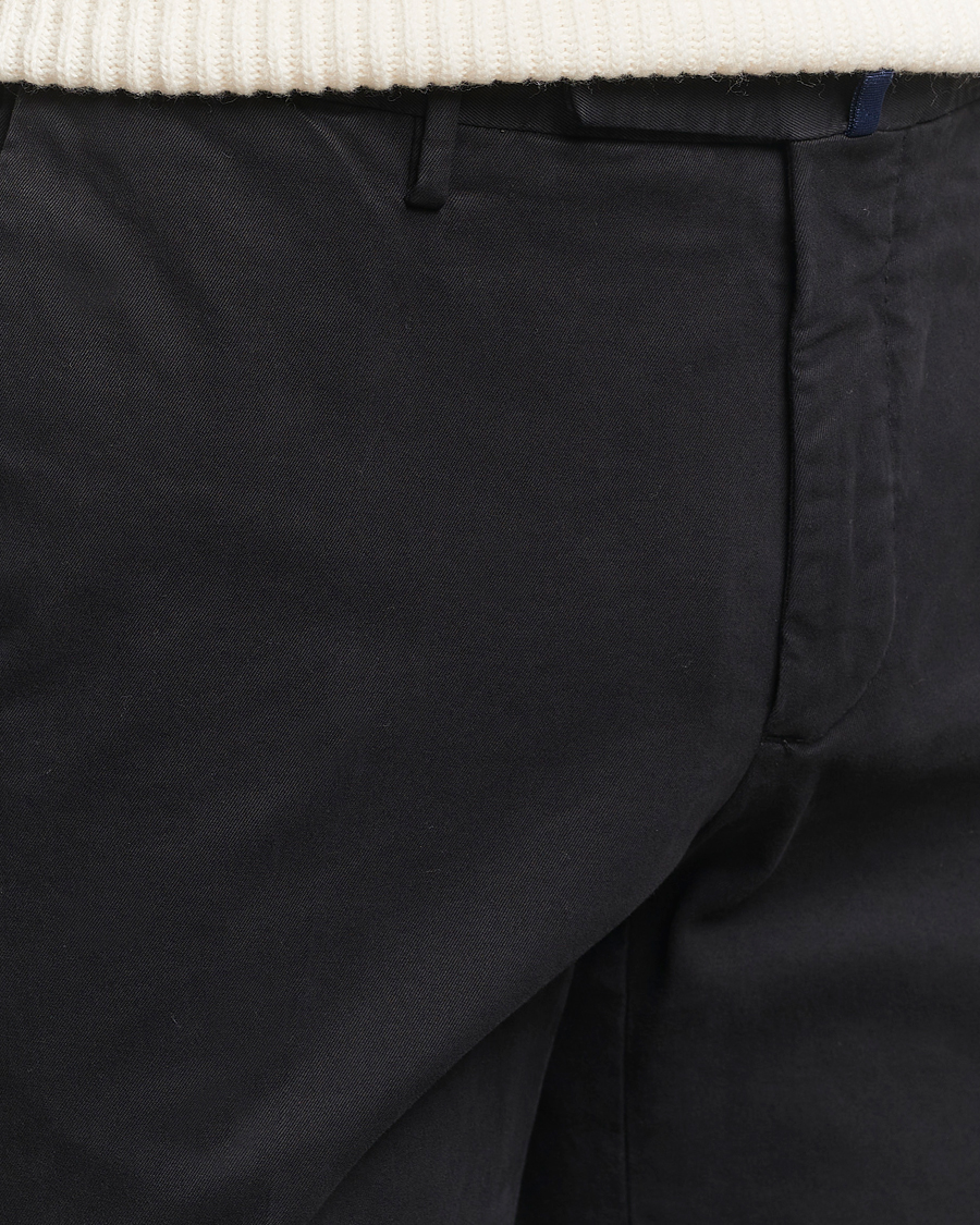 Mies | Housut | Incotex | Slim Fit Cotton Stretch Chinos Black