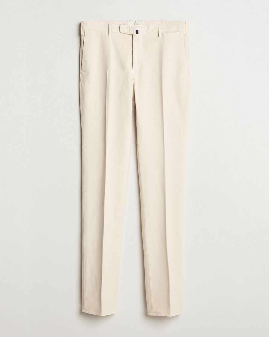 Mies | Housut | Incotex | Slim Fit Luxury Moleskine Trousers Off White