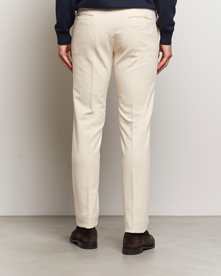 Mies | Housut | Incotex | Slim Fit Luxury Moleskine Trousers Off White