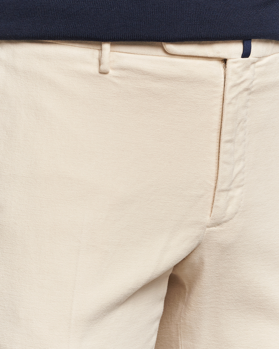 Mies | Housut | Incotex | Slim Fit Luxury Moleskine Trousers Off White