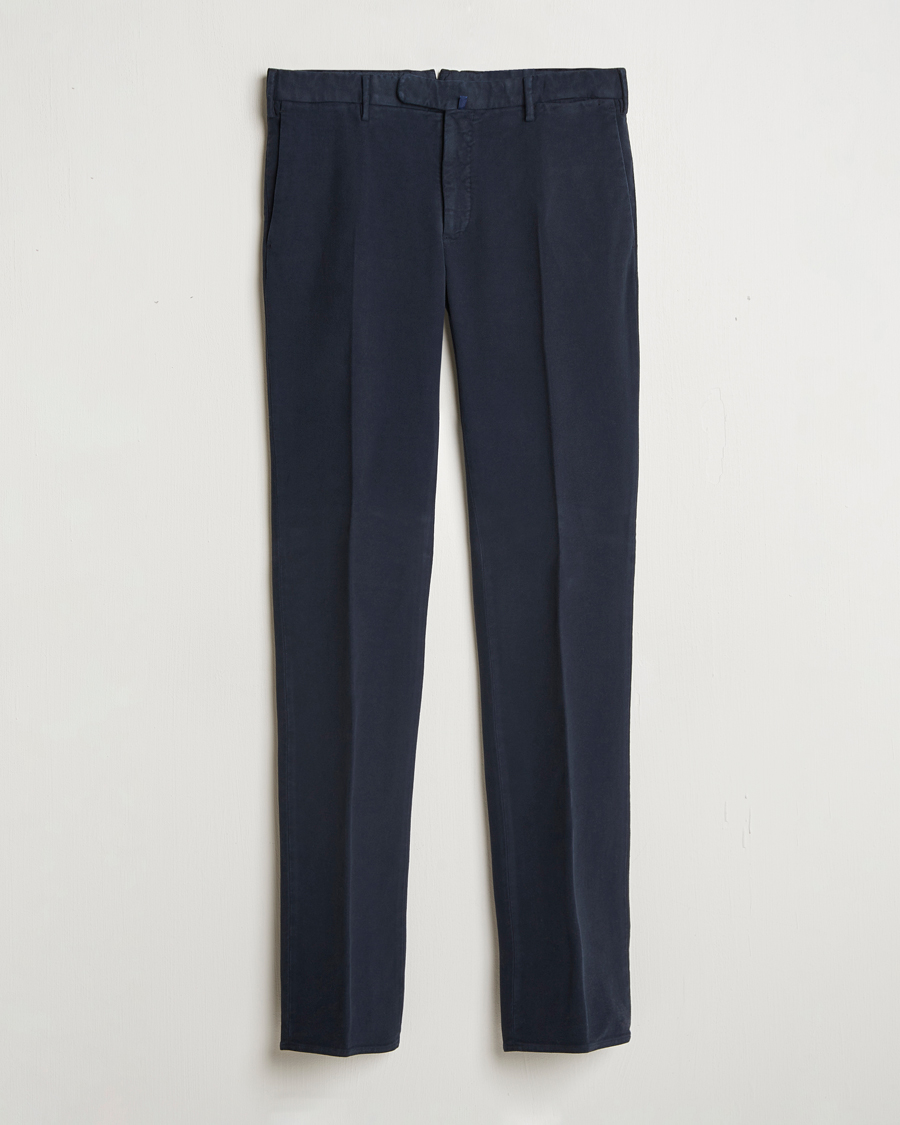 Mies | Housut | Incotex | Slim Fit Luxury Moleskine Trousers Navy