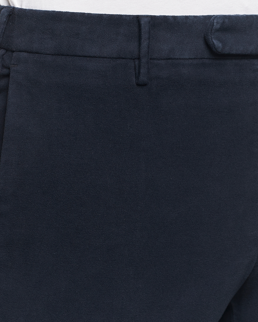 Mies | Housut | Incotex | Slim Fit Luxury Moleskine Trousers Navy