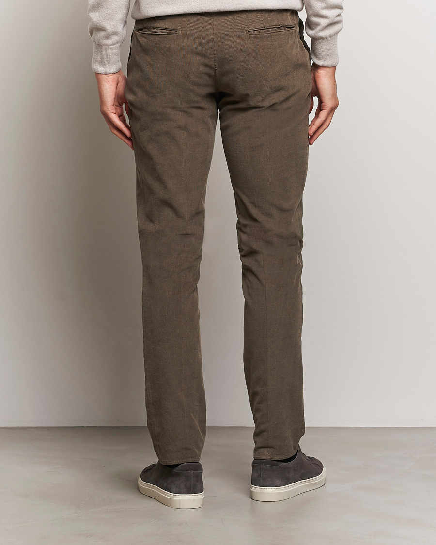 Mies | Housut | Incotex | Slim Fit Baby Corduroy Trousers Brown