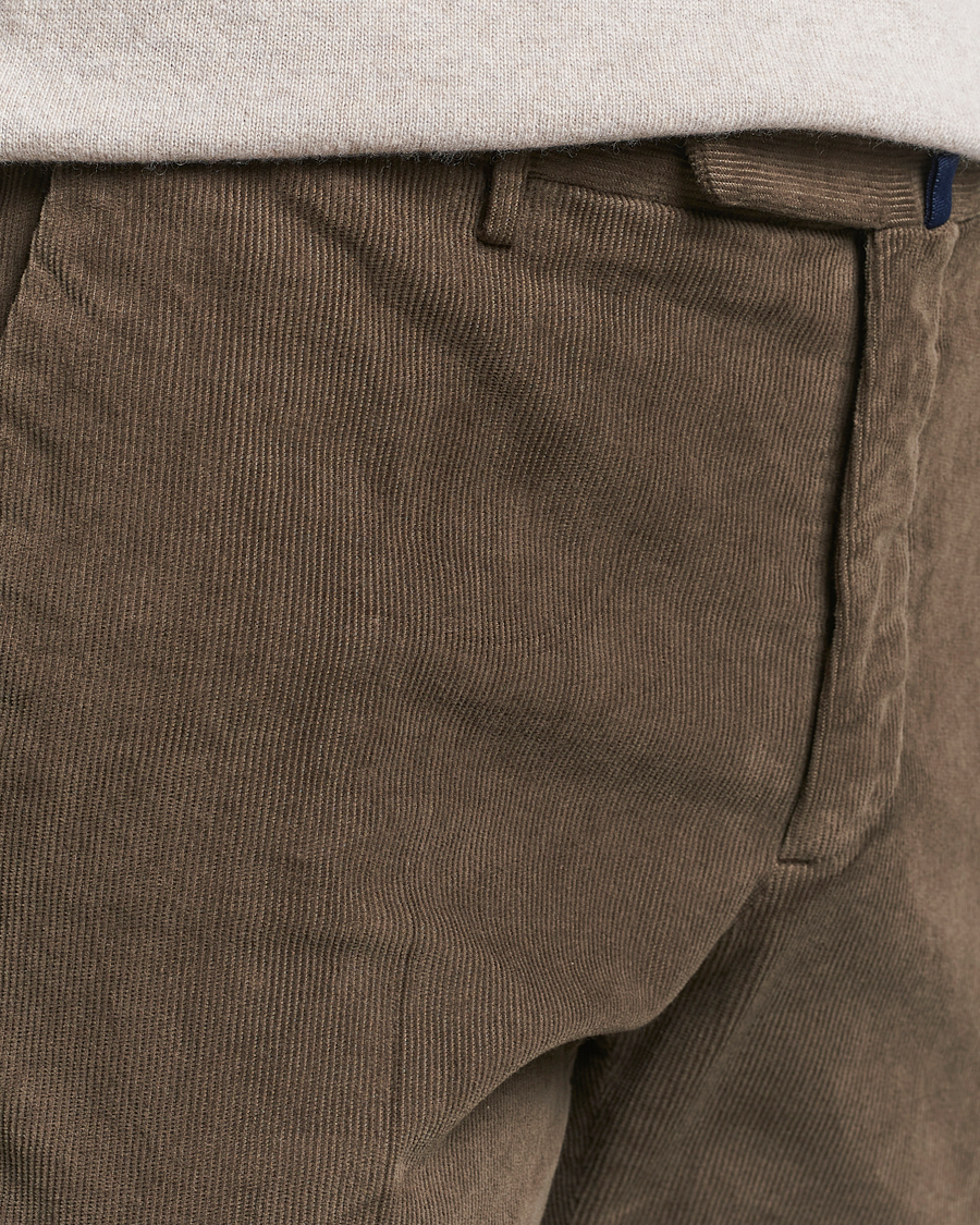 Mies | Housut | Incotex | Slim Fit Baby Corduroy Trousers Brown