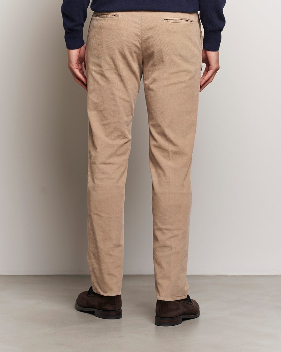 Mies | Housut | Incotex | Slim Fit Baby Corduroy Trousers Beige