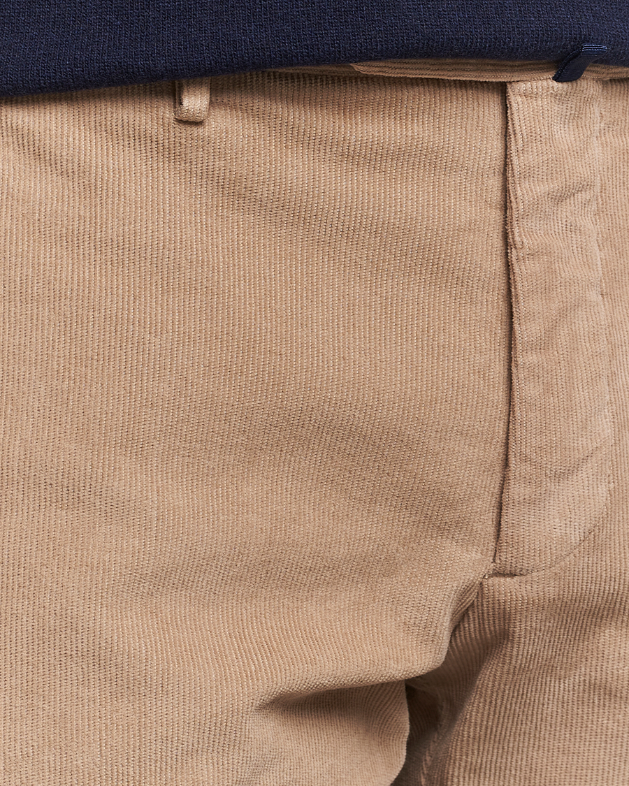 Mies | Housut | Incotex | Slim Fit Baby Corduroy Trousers Beige