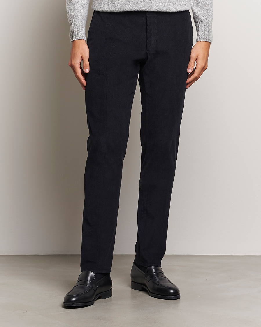 Mies | Housut | Incotex | Slim Fit Baby Corduroy Trousers Navy