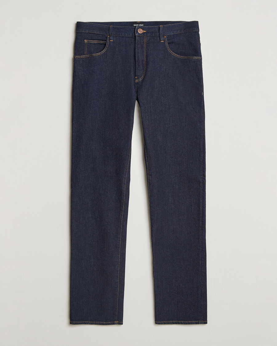 Mies | Farkut | Giorgio Armani | 5-Pocket Denim Pants Dark Indigo